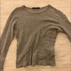 Grey Cropped long sleeve